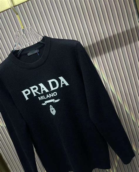 prada sweatshirt grey|prada nylon sweatshirt.